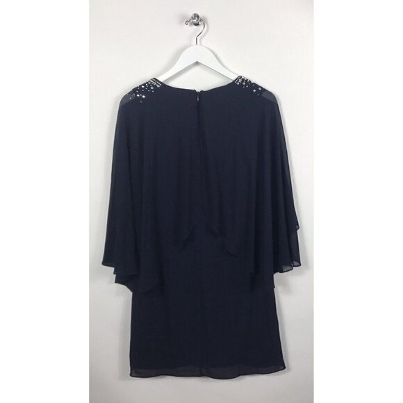Vince Camuto Navy Embellished Shift Dress Size 2 NWT - Picture 3 of 4